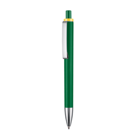 Kugelschreiber EXOS SOFT–minze-grün/zitronen-gelb bedrucken, Art.-Nr. 07601_1001_0200