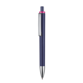 Kugelschreiber EXOS SOFT–nacht-blau/fuchsia-pink bedrucken, Art.-Nr. 07601_1302_0800