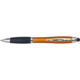 LED-Kugelschreiber &amp;#039;Norderney&amp;#039; aus Kunststoff – Orange bedrucken, Art.-Nr. 007999999_8455
