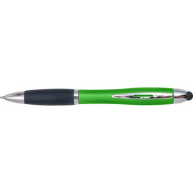 LED-Kugelschreiber &amp;#039;Norderney&amp;#039; aus Kunststoff – Grün bedrucken, Art.-Nr. 004999999_8455